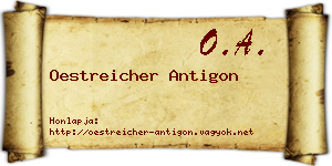 Oestreicher Antigon névjegykártya